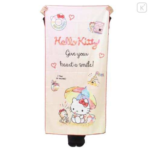 Japan Sanrio Quick Dry Beach Towel - Hello Kitty - 4