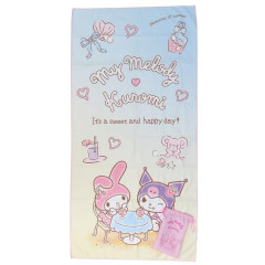 Japan Sanrio Quick Dry Beach Towel - My Melody & Kuromi