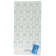 Japan Miffy Quick Dry Beach Towel - White & Blue