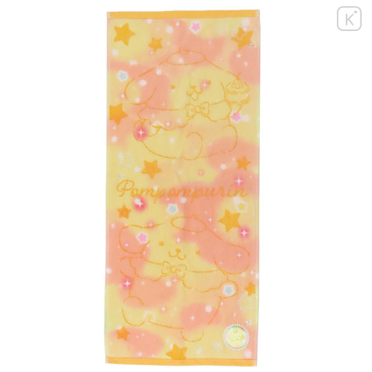 Japan Sanrio Jacquard Embroidered Long Towel - Pompompurin : Gradient Color - 1