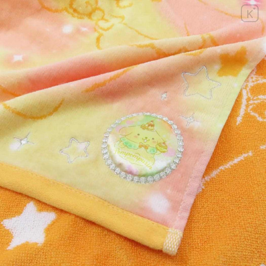 Japan Sanrio Jacquard Embroidered Long Towel - Pompompurin / Gradient Color - 2