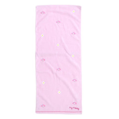 Japan Sanrio Jacquard Embroidered Long Towel - My Melody / Faces