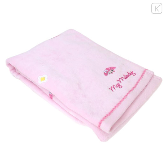 Japan Sanrio Jacquard Embroidered Long Towel - My Melody / Faces - 3