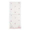 Japan Sanrio Jacquard Embroidered Long Towel - Hello Kitty / Faces - 1