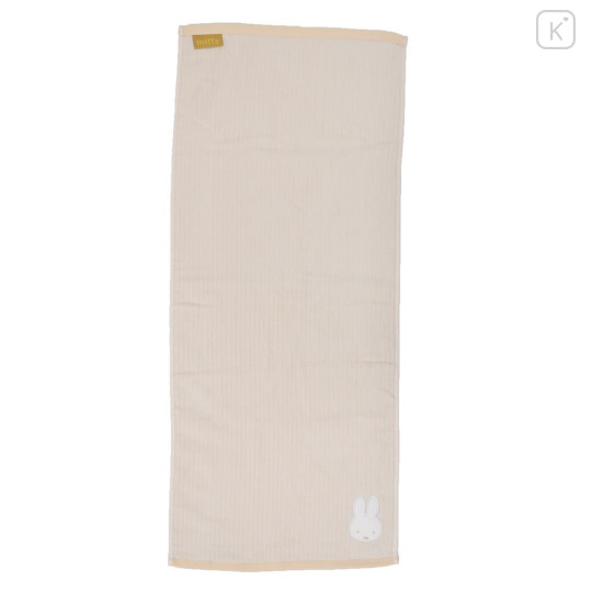Japan Miffy Jacquard Embroidered Face Towel - Light Orange - 1