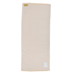 Japan Miffy Jacquard Embroidered Face Towel - Light Orange