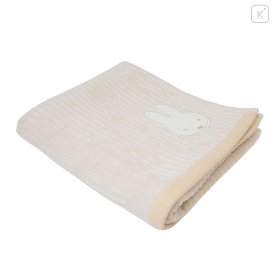Japan Miffy Jacquard Embroidered Face Towel - Light Orange - 3