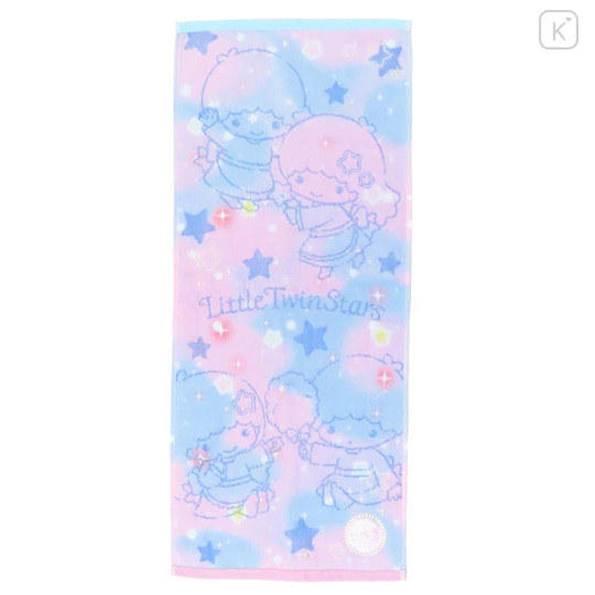 Japan Sanrio Jacquard Embroidered Face Towel - Little Twin Stars : Gradient Color - 1