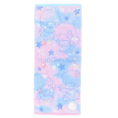 Japan Sanrio Jacquard Embroidered Long Towel - Little Twin Stars / Gradient Color