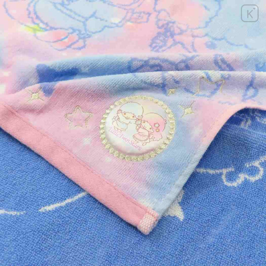 Japan Sanrio Jacquard Embroidered Face Towel - Little Twin Stars : Gradient Color - 2