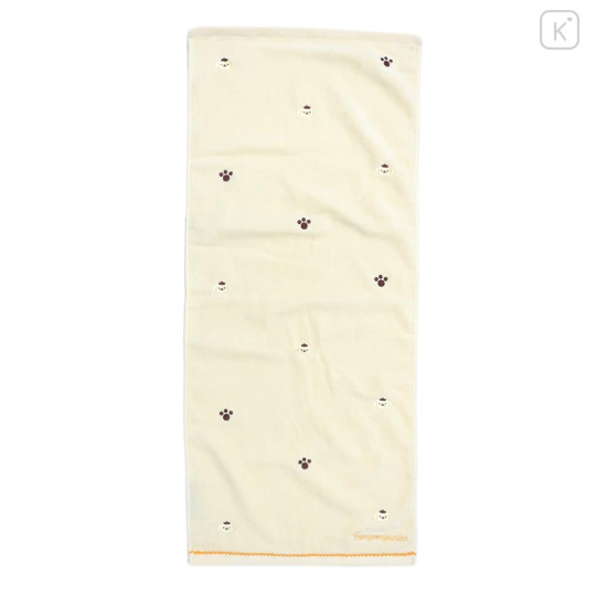 Japan Sanrio Jacquard Embroidered Long Towel - Pompompurin / Faces - 1