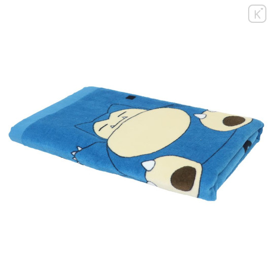 Japan Pokemon Bath Towel - Snorlax / Smile - 3