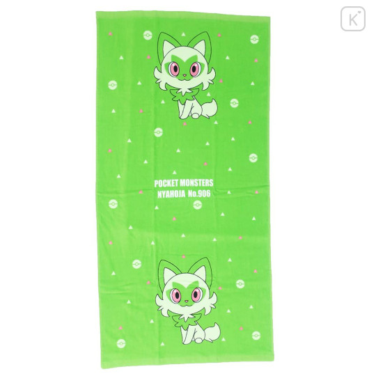 Japan Pokemon Bath Towel - Sprigatito / Smile - 1