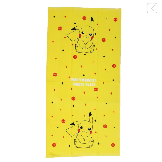 Japan Pokemon Bath Towel - Pikachu / Smile - 1