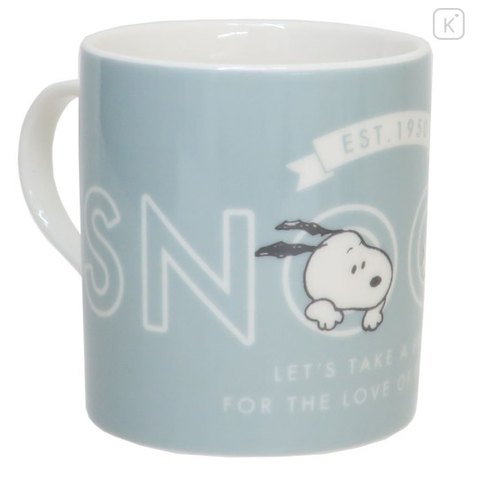 Japan Peanuts Porcelain Mug - Snoopy / Let's Take A Break - 1