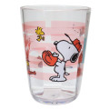 Japan Peanuts Acrylic Clear Tumbler - Snoopy / Baseball - 1