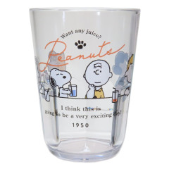 Japan Peanuts Acrylic Clear Tumbler - Snoopy / Kids Party
