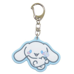 Japan Sanrio Rubber Keychain - Cinnamoroll / Flora