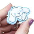 Japan Sanrio Rubber Keychain - Cinnamoroll / Flora - 2