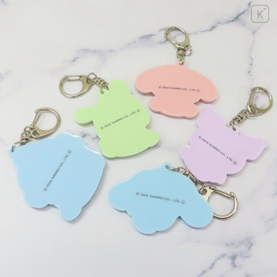 Japan Sanrio Rubber Keychain - Cinnamoroll / Flora - 3