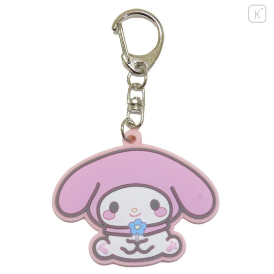 Japan Sanrio Rubber Keychain - My Melody / Flora - 1