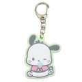 Japan Sanrio Rubber Keychain - Pochacco / Flora - 1