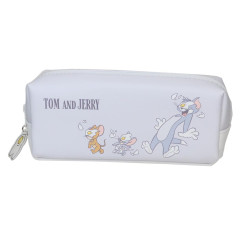 Japan Tom and Jerry Pen Case - White & Grey