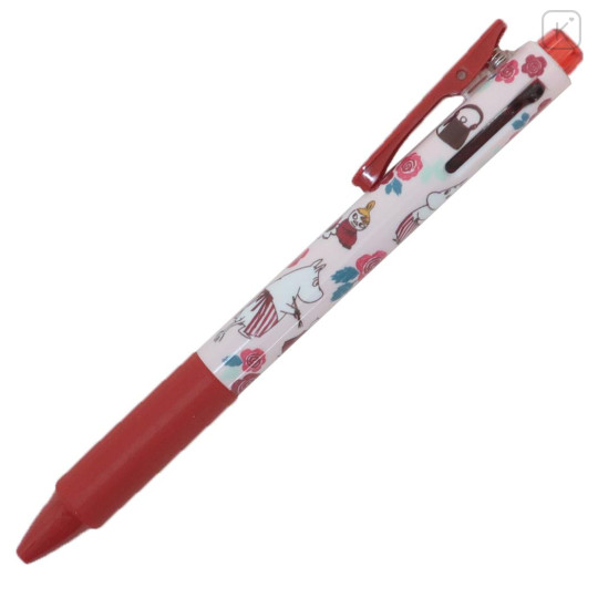 Japan Moomin Vicuna Feel 2 Color Multi Ball Pen - Moomin Mama & Little My - 1