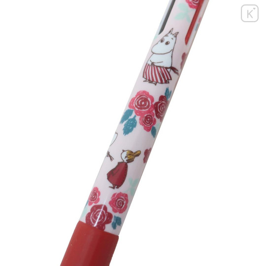 Japan Moomin Vicuna Feel 2 Color Multi Ball Pen - Moomin Mama & Little My - 2