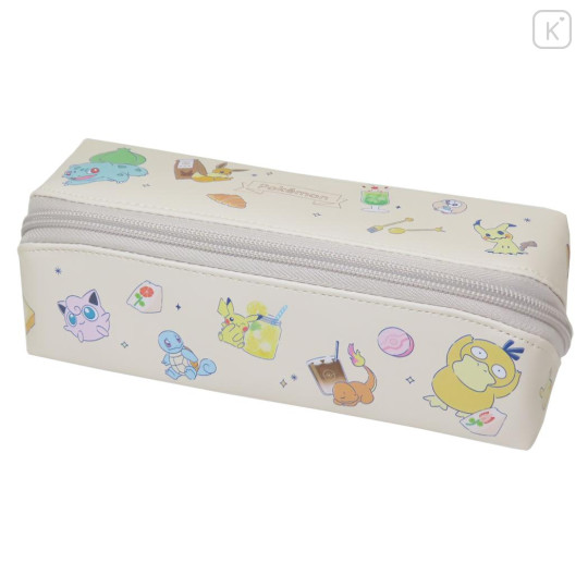 Japan Pokemon Multi Case Pen Pouch - Characters / Enjoy Tea Time - 1