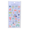 Japan Kamio Fluffy Seal Sticker - Crab / Sea Friends - 1