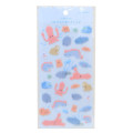 Japan Kamio Fluffy Seal Sticker - Squid / Sea Friends - 1