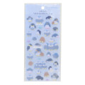 Japan Kamio Fluffy Seal Sticker - Penguin / Sea Friends - 1