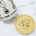 Japan Peanuts Porcelain Mug with Wooden Lid - Snoopy / Kids - 3