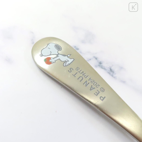 Japan Peanuts Stainless Steel Spoon - Snoopy & Strawberry - 3