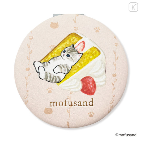 Japan Mofusand Mofumofu Store 2-sided Compact Mirror - Cat / Cake - 1