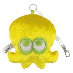 Japan Splatoon3 Mascot Pass Case Card Holder - Octopus Yellow