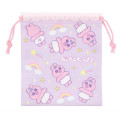 Japan Panchu Rabbit Drawstring Bag - Purple Rainbow - 2