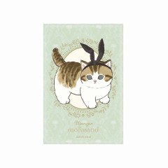 Japan Mofusand Mofumofu Store Square Magnet - Cat / Bunny Ears Nyan