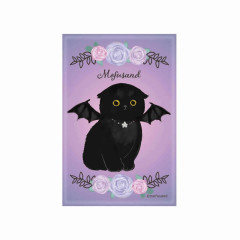 Japan Mofusand Mofumofu Store Square Magnet - Cat / Black Nyan