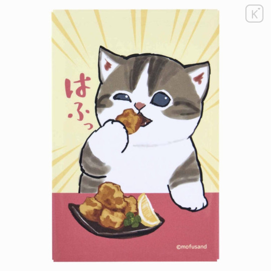 Japan Mofusand Exhibition Square Magnet - Cat / Fried Chicken - 1