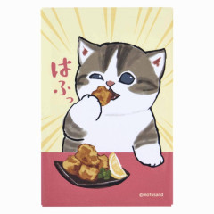 Japan Mofusand Exhibition Square Magnet - Cat / Fried Chicken