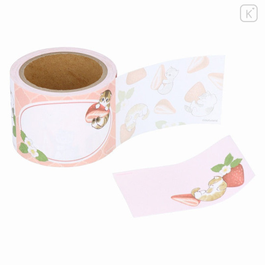 Japan Mofusand Roll Sticky Notes - Fruit Cat / Strawberry - 4