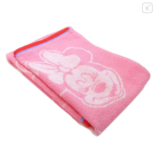 Japan Disney Jacquard Long Towel - Minnie Mouse - 3