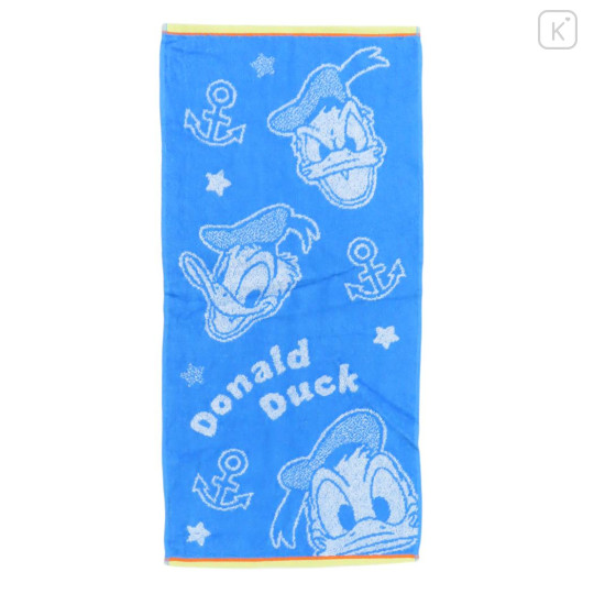 Japan Disney Jacquard Long Towel - Donald Duck - 1