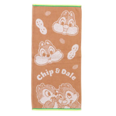 Japan Disney Jacquard Face Towel - Chip & Dale
