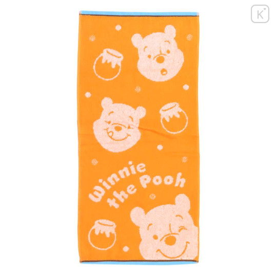 Japan Disney Jacquard Face Towel - Pooh - 1