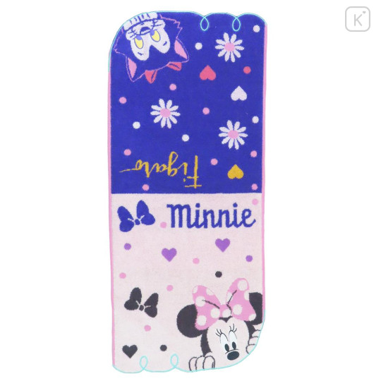 Japan Disney Jacquard Long Towel - Minnie Mouse / Peekaboo - 1