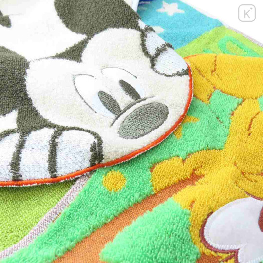 Japan Disney Jacquard Face Towel - Mickey Mouse : Peekaboo - 2