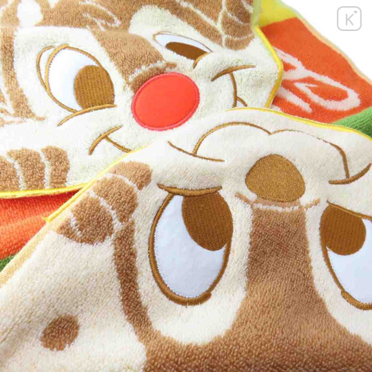 Japan Disney Jacquard Face Towel - Chip & Dale : Peekaboo - 2